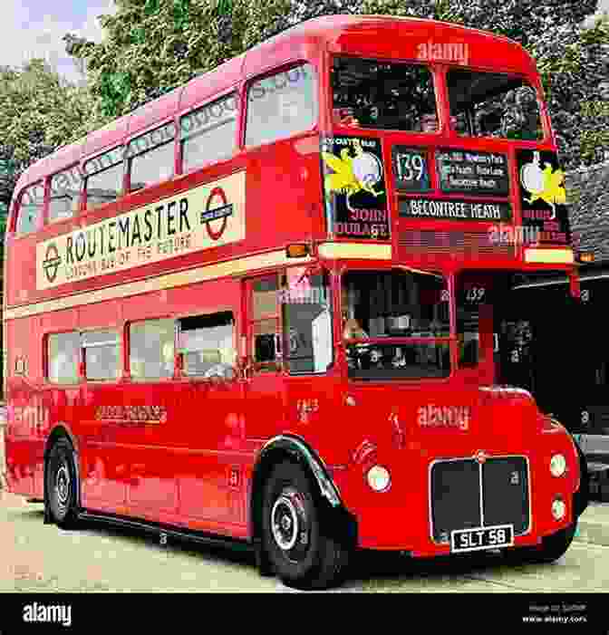 A Classic Red Routemaster Bus Driving Through East London In The 1970s East London Buses: 1970s 1980s