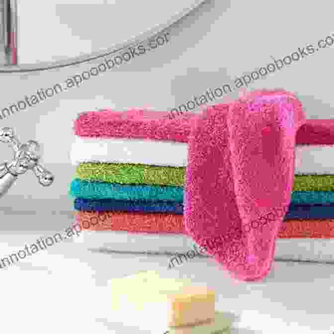 A Collection Of Washcloths In Various Colors, Arranged In A Colorful Mosaic. Texture Washcloth Netty Ejike