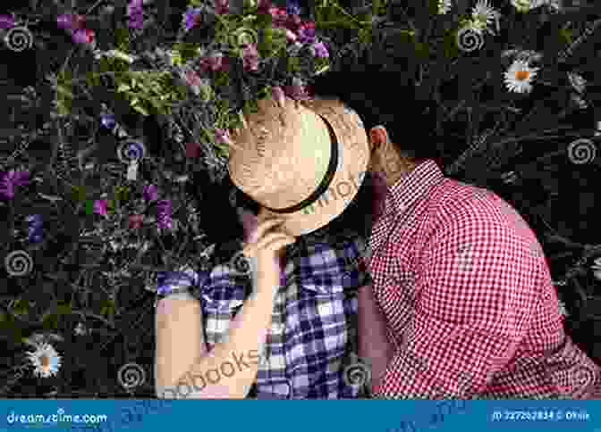 A Couple Embracing In A Field Of Wildflowers. Life After Clarisse A Jordan