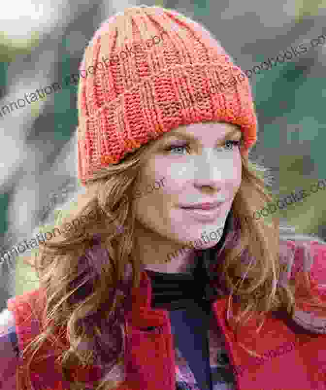 A Cozy Knitted Hat With A Ribbed Brim Knitting Pattern KP197 Hat Scarf Mitts And Headband