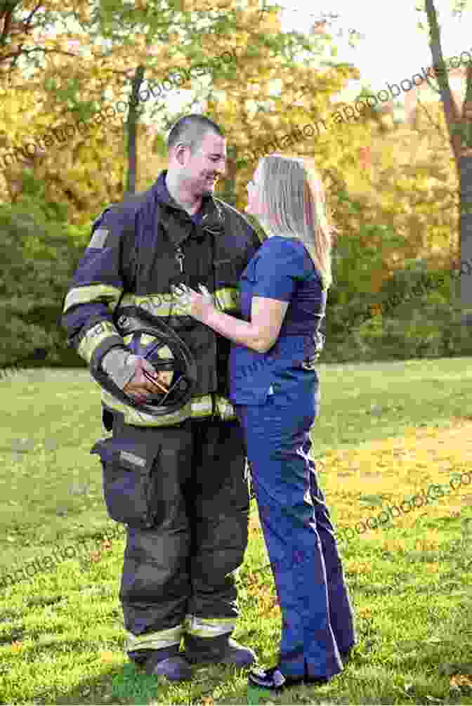 A Firefighter And A Nurse Sharing A Tender Moment Sawdust And Satin: A Firefighter Romance (Lake Chelan Novel #1)