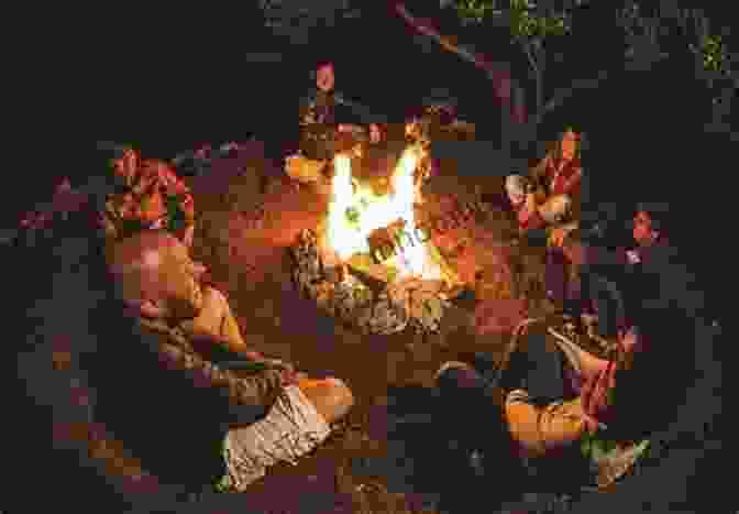 A Group Of People Gathered Around A Campfire, Listening To A Story. Life After Clarisse A Jordan