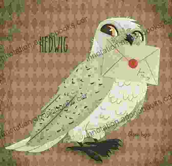 A Majestic Illustration Of Hedwig The Owl Carrying A Letter, Accompanied By Musical Notes Representing Hedwig's Theme Harry Potter Magical Music: From The First Five Years At Hogwarts (Five Finger Piano) (5 Finger)