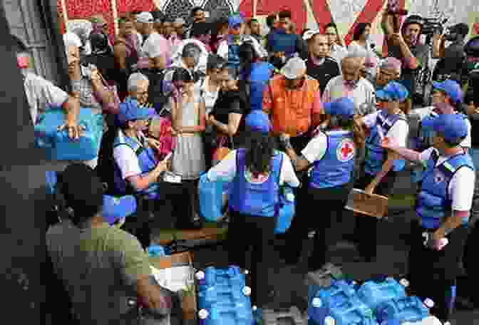 A Red Cross Volunteer Distributing Aid To Refugees A Story Of The Red Cross Glimpses Of Field Work