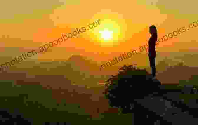 A Woman Standing On A Mountaintop, Looking Out Over The Sunrise. Life After Clarisse A Jordan