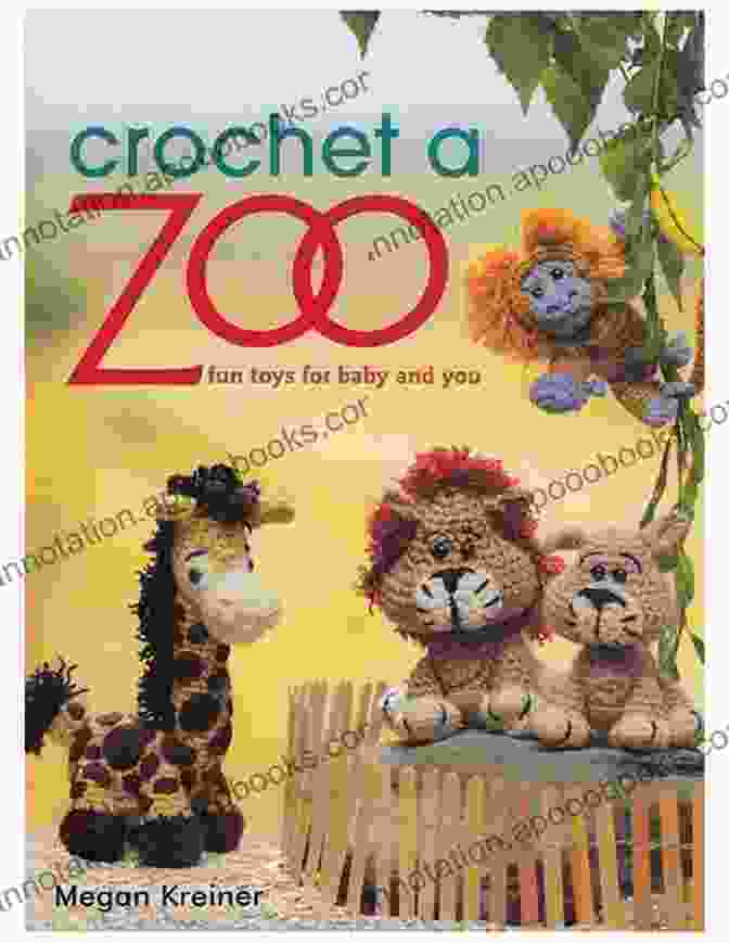 At The Zoo Annie Crochet Book Cover Featuring A Group Of Crocheted Zoo Animals At The Zoo (Annie S Crochet)