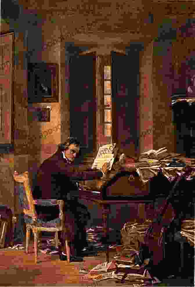 Beethoven, A Determined And Intense Composer Working At His Desk. A Child S Guide To Classical Music And Its Great Composers: Volume 1: Beethoven Berlioz And Brahms (The Osvaldo Mouszee Series)