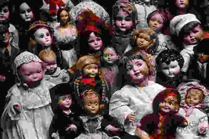 Black And White Photograph Of A Collection Of Antique Dolls With Mechanical Parts And Unusual Features. Steampunk Softies: Scientifically Minded Dolls From A Past That Never Was