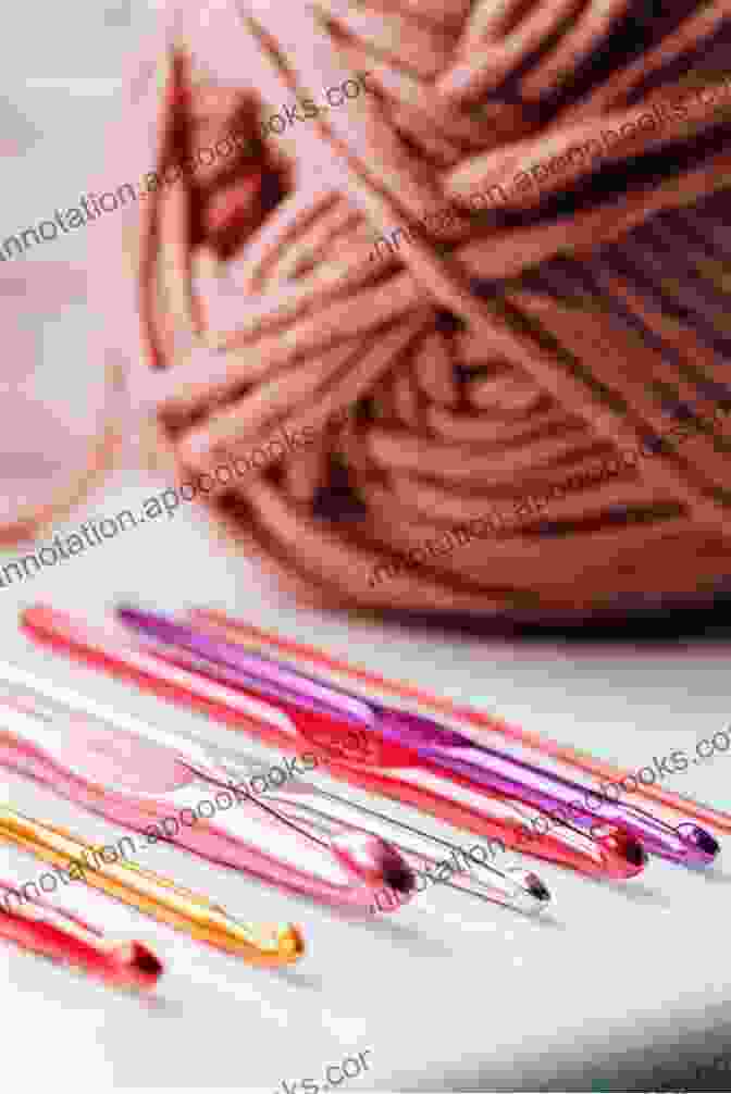 Close Up Of A Crochet Hook And Yarn, Representing The Essential Tools For Crocheting. How To Crochet: Beginner S Guide