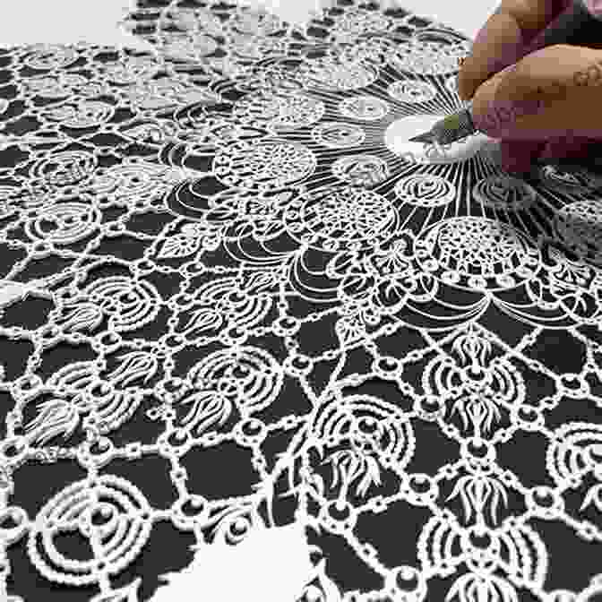 Close Up Of Intricate Lace Patterns Created By Zoey, Delicate And Exquisite, Symbolizing The Beauty And Complexity Of Her Inner World A Change Of Lace (Sew Zoey 9)