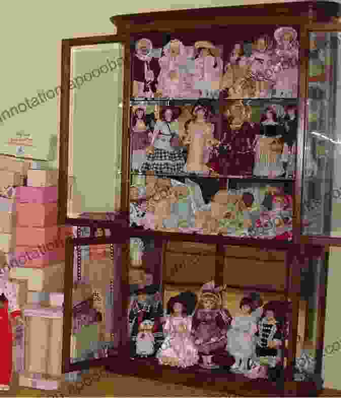 Collection Of Dolls Displayed In A Glass Cabinet. Steampunk Softies: Scientifically Minded Dolls From A Past That Never Was