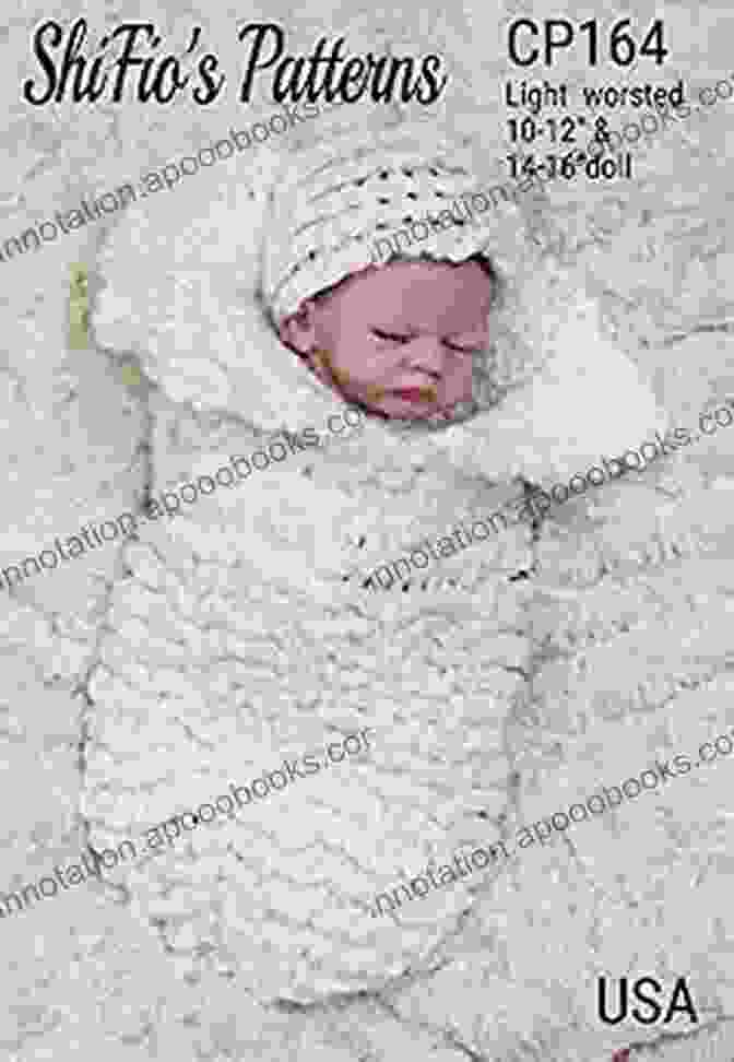 Crochet Pattern CP164 Cocoon Papoose Crochet Pattern CP164 Cocoon Papoose For Preemie Baby Or Doll 10 12 And 14 16 USA Terminology