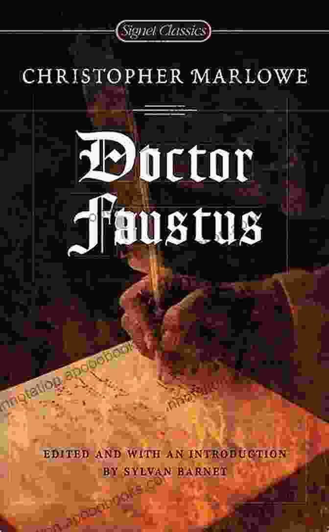 Dr. Faustus Book Cover Featuring An Enigmatic Illustration Of Marlowe's Protagonist Dr Faustus Christopher Marlowe