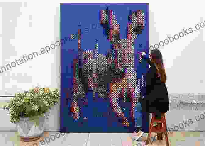 Giant Cross Stitch Modern Art Exhibition Showcasing Large Scale Stitched Artworks Giant Cross Stitch Modern Art