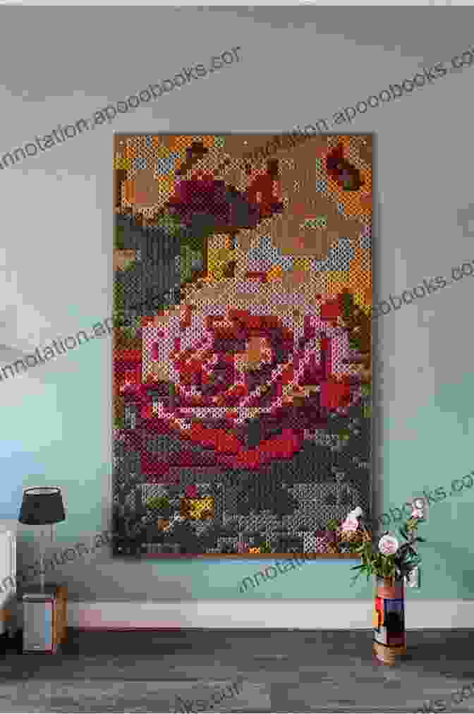 Giant Cross Stitch Modern Art Tapestry Of Vibrant Colors And Patterns Giant Cross Stitch Modern Art