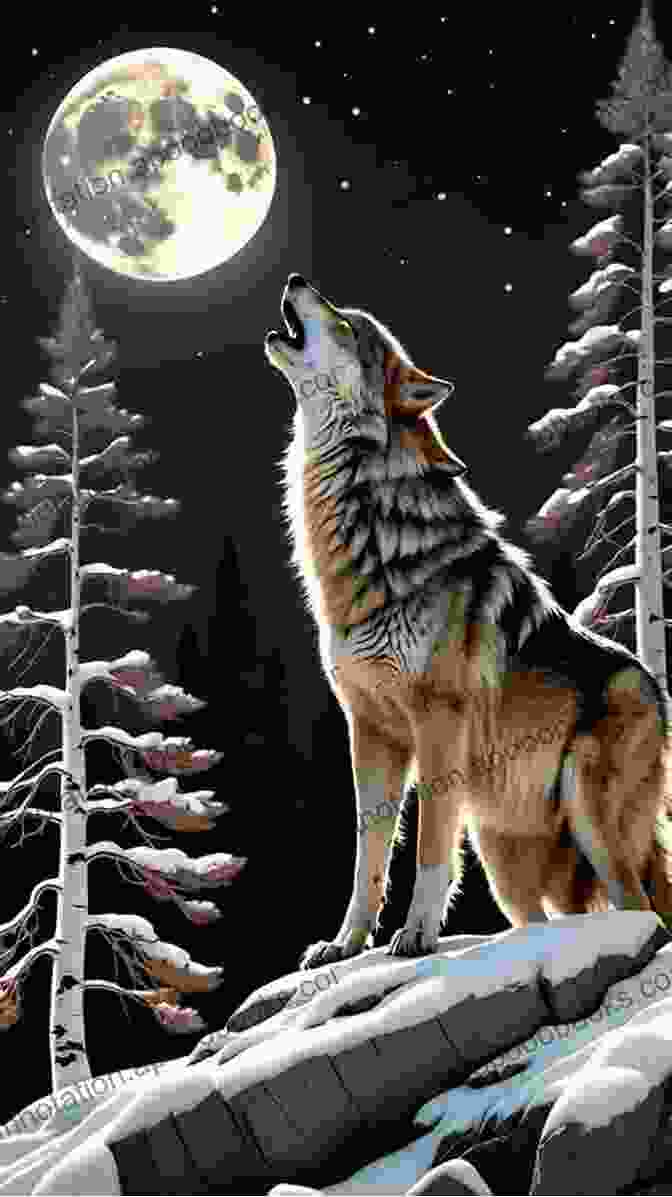 Howl Of The Ice Book Cover Featuring A Lone Wolf Howling Amidst A Snow Covered Arctic Landscape HOWL OF THE ICE Christian Raymond