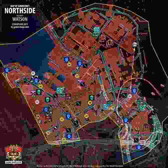 Map Of Night City From Cyberpunk 2077 Blackout, Showcasing The Different Districts And Landmarks Cyberpunk 2077: Blackout #2 (The World Of Cyberpunk 2077)