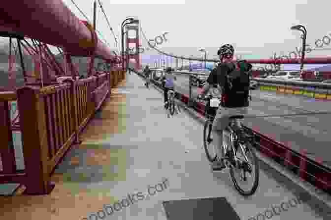 People Walking And Biking Across Golden Gate Bridge Experience The Golden Gate Bridge