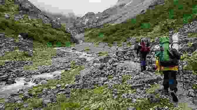 Prospector Hiking Through The Rugged Chilkoot Trail, Carrying His Belongings Admiring Alaska GG Rush