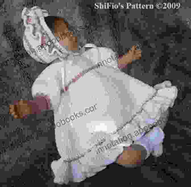 Step By Step Instructions For Crocheting The CP124 Baby Dress Crochet Pattern CP124 Baby Dress And Hat 5 Sizes USA Terminology