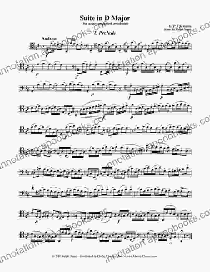 Suite In Major For Unaccompanied Trombone Book Cover Suite In D Major For Unaccompanied Trombone