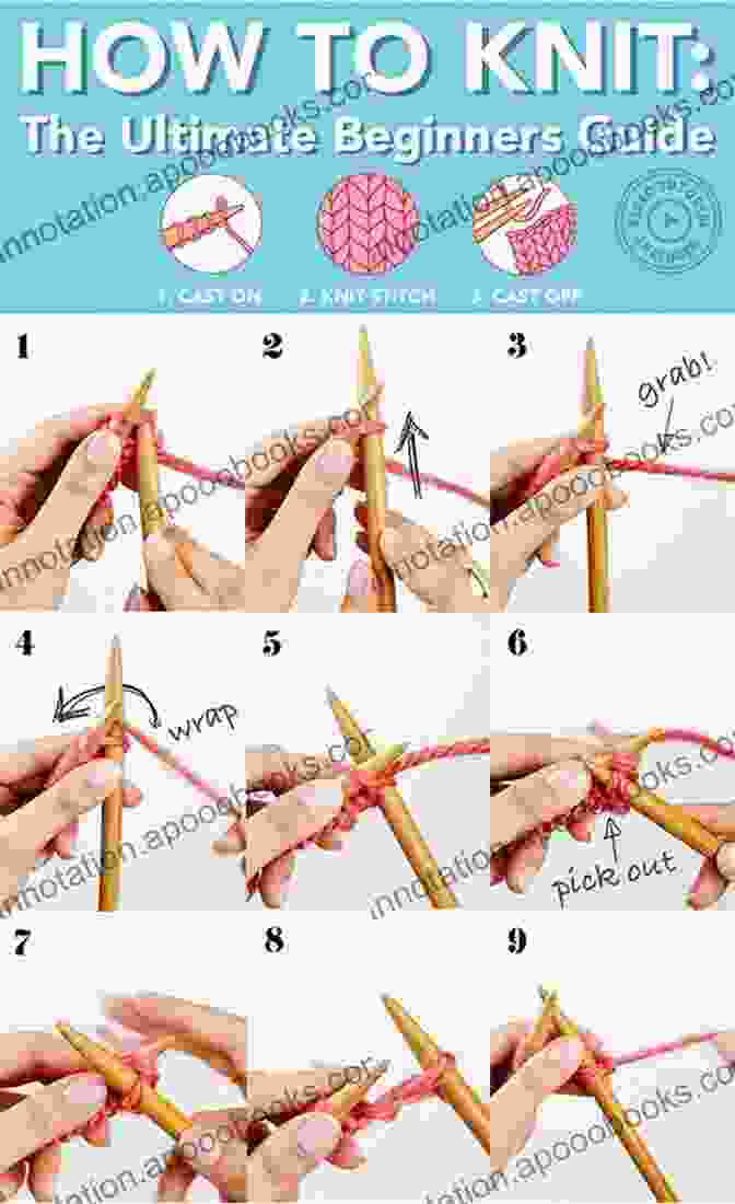 Visual Guide To Basic Knitting Stitches Beginners Guide To Knitting Socks: Learn How To Knit Socks Quick And Easy