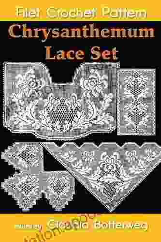 Chrysanthemum Lace Set Filet Crochet Pattern: Complete Instructions and Chart